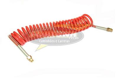 Foto de MANGUEIRA ESPIRAL CARRETA MOD. 6.5 MT- VERMELHA - Marca Compatível
